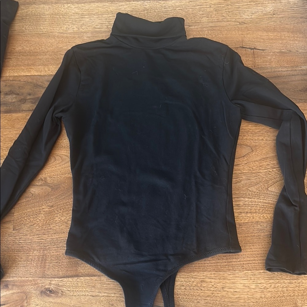 Madewell Black Turtleneck Bodysuit